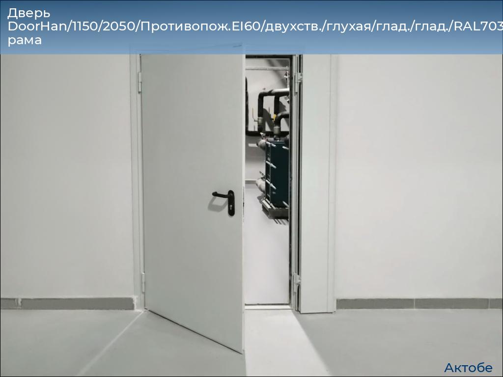 Дверь DoorHan/1150/2050/Противопож.EI60/двухств./глухая/глад./глад./RAL7035/прав./угл. рама, aktyubinsk.doorhan.ru