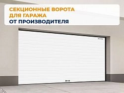 Cекционные ворота 2500х2200 мм белые DoorHan RSD02
