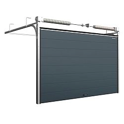 Cекционные ворота 2500х2300 мм антрацитовые DoorHan RSD02