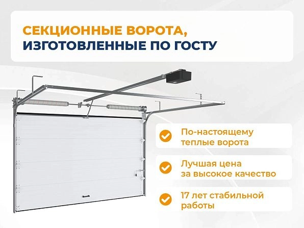 Cекционные ворота 3300х2150 мм белые DoorHan RSD02, aktyubinsk.doorhan.ru
