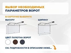 Cекционные ворота 2500х2300 мм антрацитовые DoorHan RSD02